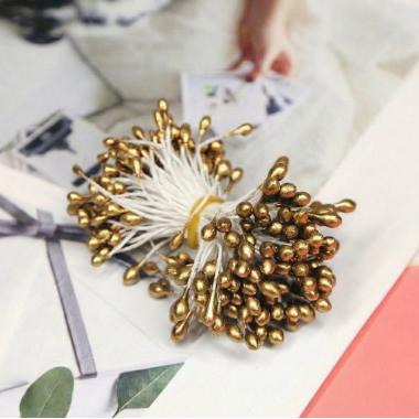 Тычинки Капля 3мм №36 Золото (50шт)