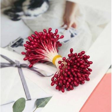 Тычинки Капля 3мм №13 Бордовый (50шт)