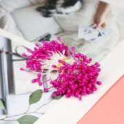 Тычинки Капля 3мм №17 Фуксия (50шт)