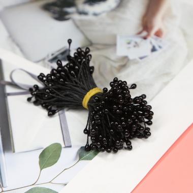 Тычинки Капля 3мм №24 Чёрный (50шт)