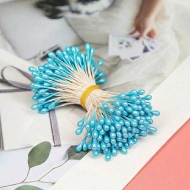 Тычинки Капля 3мм №30 Голубой (50шт)