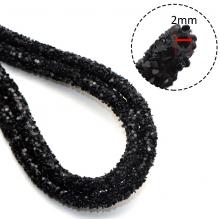 Шнур силиконовый с БЛЕСКОМ 6мм Чёрный