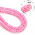 Шнур силиконовый с БЛЕСКОМ 6мм Светло-розовый