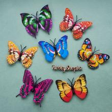 Бабочки декоративные 3D 7см (5шт)