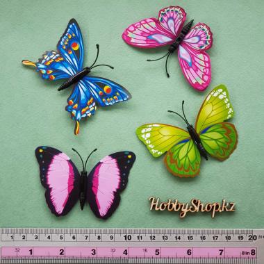 Бабочки декоративные 8см (5шт)